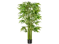 Árbol De Bambú Artificial Planta Artificial Con 975 Hojas Y Maceta Decorativa Para Hogar Salón 160 Cm Verde