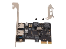 Tarjeta De Expansión Pci‑e A Usb 3.0 De 2 Puertos Con Inductor De Alta Potencia