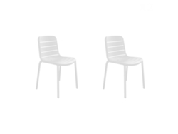 RESOL GINA Set 2 Silla Interior Exterior Blanco