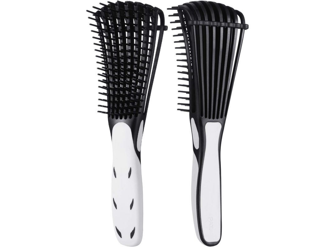 Cepillos Para Desenredar Cabello Rizado 3a-4c, Húmedo/seco, Largo, Grueso, 2 Piezas, Brillante