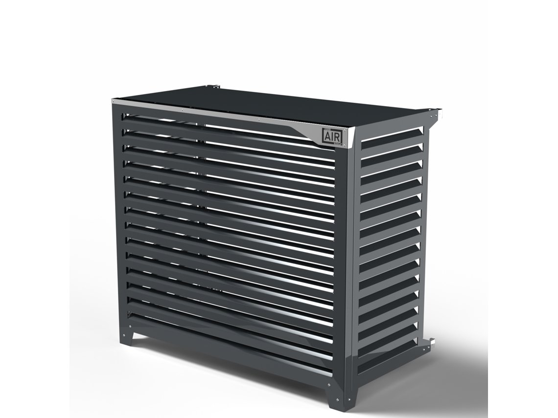 Cubierta Para Bomba De Calor - Big Blade - Antracita - Suelo Por Pared Talla Xxl (l 135cm - H 120cm - D 68cm) - Box Air Klima
