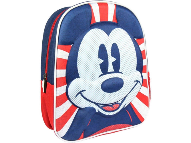 Mochila CERDÁ Mickey Disney (Azul - 25x31x10cm - Poliéster)