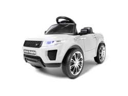 Coche eléctrico para niños con batería de 6 V y control remoto para padres, Ataa Kaplin Blanco