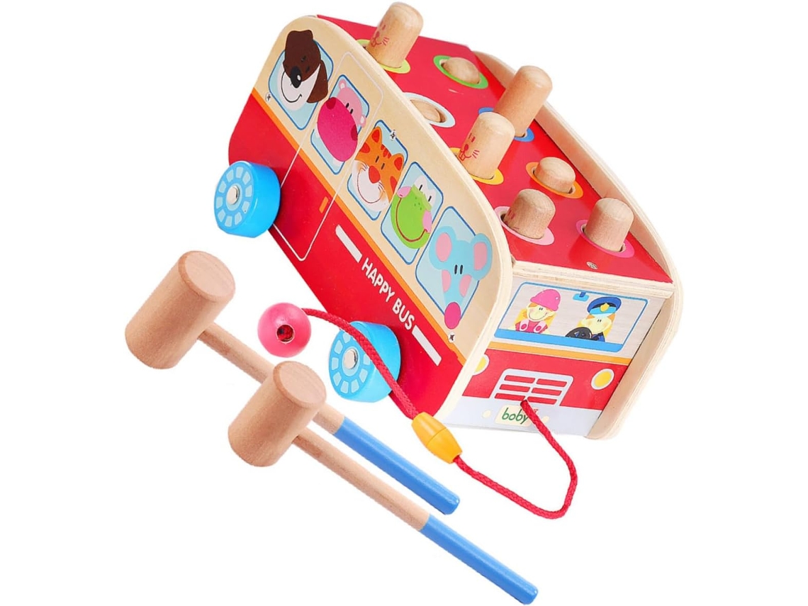 Martillo De Juguete De Madera, Juego Educativo Para Niños Y Niñas