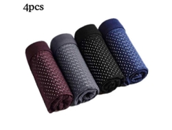4x Calzoncillos Bóxer De Compresión Elásticos De Microfibra Para Hombre, De Bambú, Tallas L-5xl