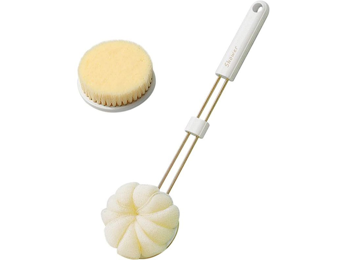 Cepillo De Baño Con Mango Largo, Exfoliante De Espalda, Mopa De Baño, Masajeador Suave Para La Piel