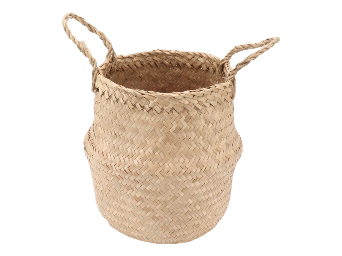 Cesta Tejida De Algas Marinas Para Guardar Plantas, Picnics, Compras, Playa Y Juguetes.