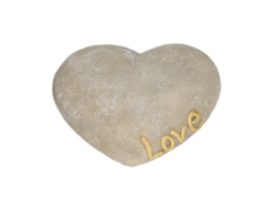 Piedra Memorial Corazón Para Mascota Jardín Tumba Resina Perro Gato Ramita Césped