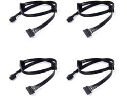 Cable Pci Express De 6 Pines Macho De 4 Piezas Para Gpu A 3 Ssd Cx850m Cx750m Cx600m Cx500m Cx430m Modular