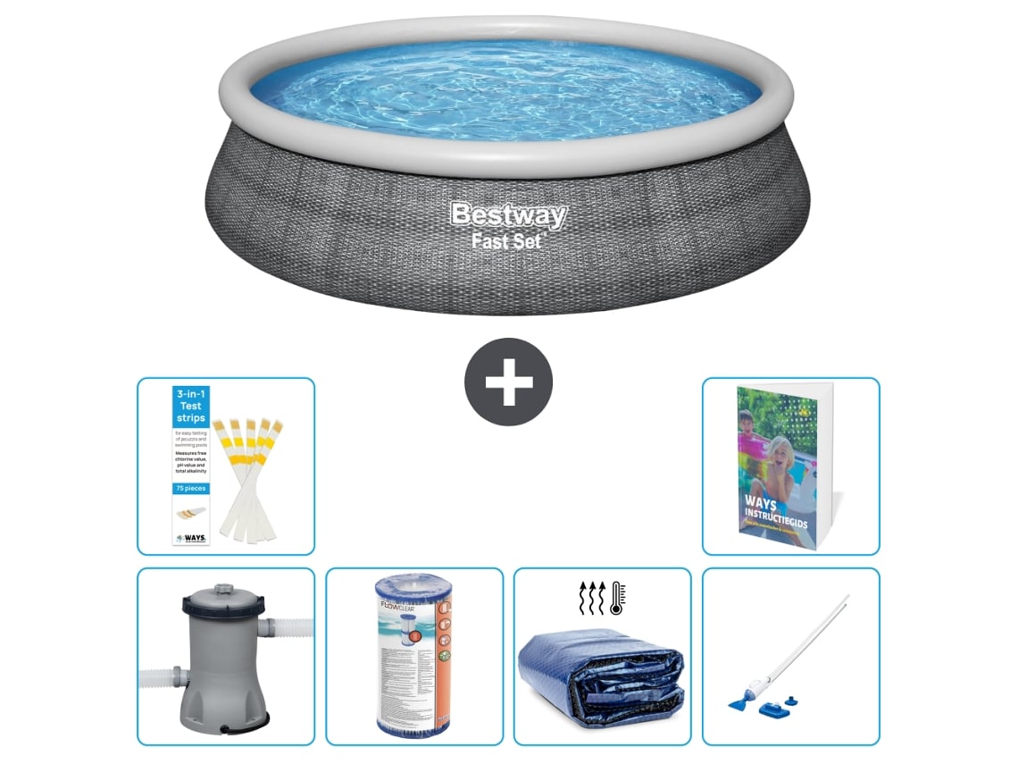 Bestway Piscina Bestway Fast Set Redonda - 457x84 Cm - 7-peças S201