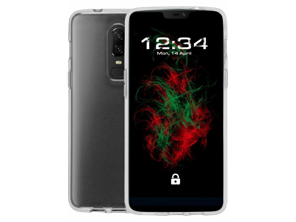 Oneplus 6 Case (4g) Gtr Transparent Silicone Tpu Gel Case Mobile Phone Tempered Glass Screen Protector