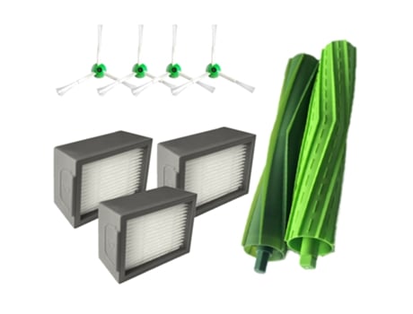 3 * filtro Hepa 4 * Cepillo Lateral 2 * rollo de cepillo para Irobot Roomba I7 E5 E6 I Series Robot repuestos de aspiradora