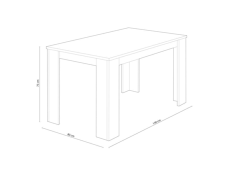 Pack Mesa de Comedor o Cocina Blanco y Cambria 4 Sillas en Polipiel/metal Blanco