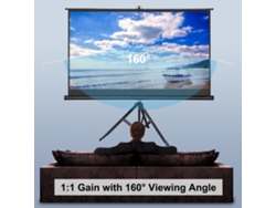 Pantalla De Proyector Con Trípode 16:9 4k 3d Portátil Interior Exterior Hogar Oficina