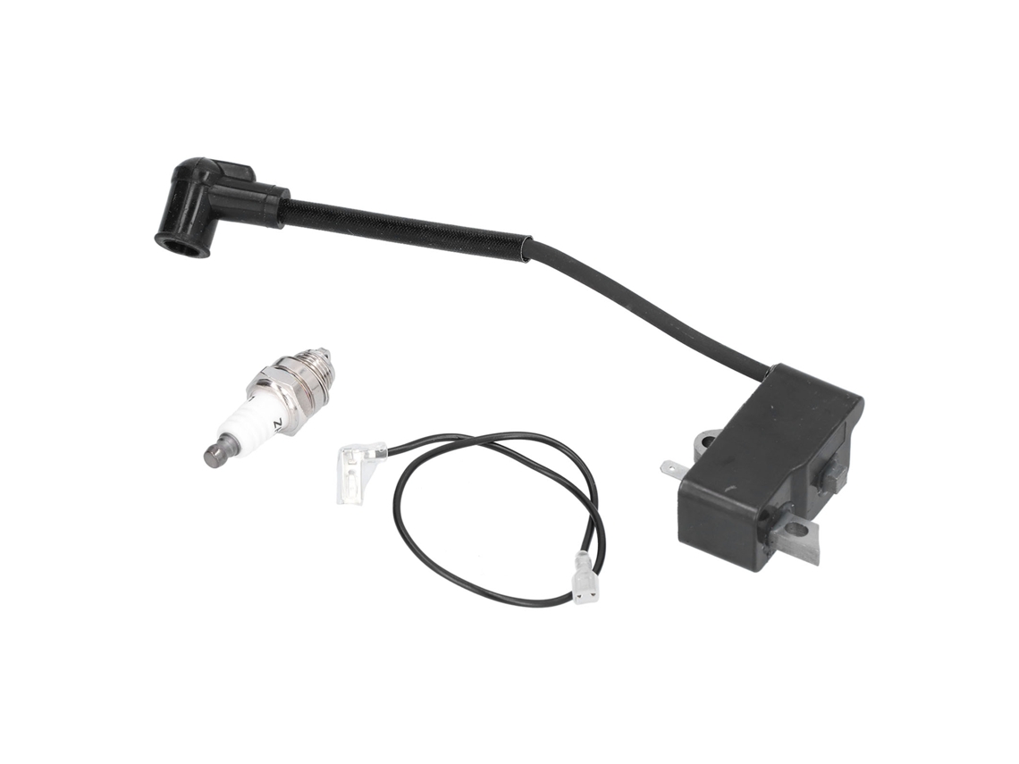 Kit de reemplazo de bobina de encendido y bujía para Stihl FS80, FS80R, FS85, KM55, FR85, color como se muestra en la imagen.