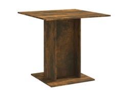 Maison Exclusive - Mesa De Comedor Madera Contrachapada Roble Ahumado 80x80x75 Cm