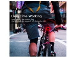 Luz trasera para bicicleta con 6 modos, inteligente, IPX6, color negro, Yizhood