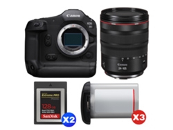 Canon Eos R1 + Rf 24-105mm F/4 L Is Usm + 2 Sandisk 128gb Extreme Pro Cfexpress Type B + 3 Canon Lp-e19 + Ebook “20 Consejos Para Fotos Que Impactan”