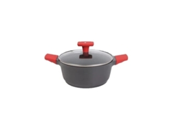 Cacerola Con Tapa De Cristal Templado 28 Cm Y Asas De Silicona. Apta Para Inducción Romo