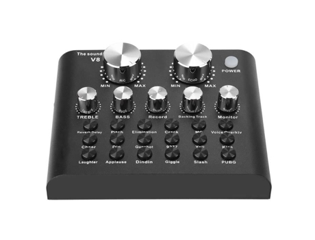 Tarjeta de sonido Procesador de efectos de sonido Cambio de voz Tarjeta de sonido Computadora Usb digital