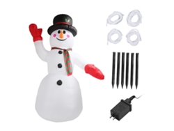 Muñeco De Nieve Hinchable De Navidad 2.4m Alto Decoración Exterior Jardín 100-240v