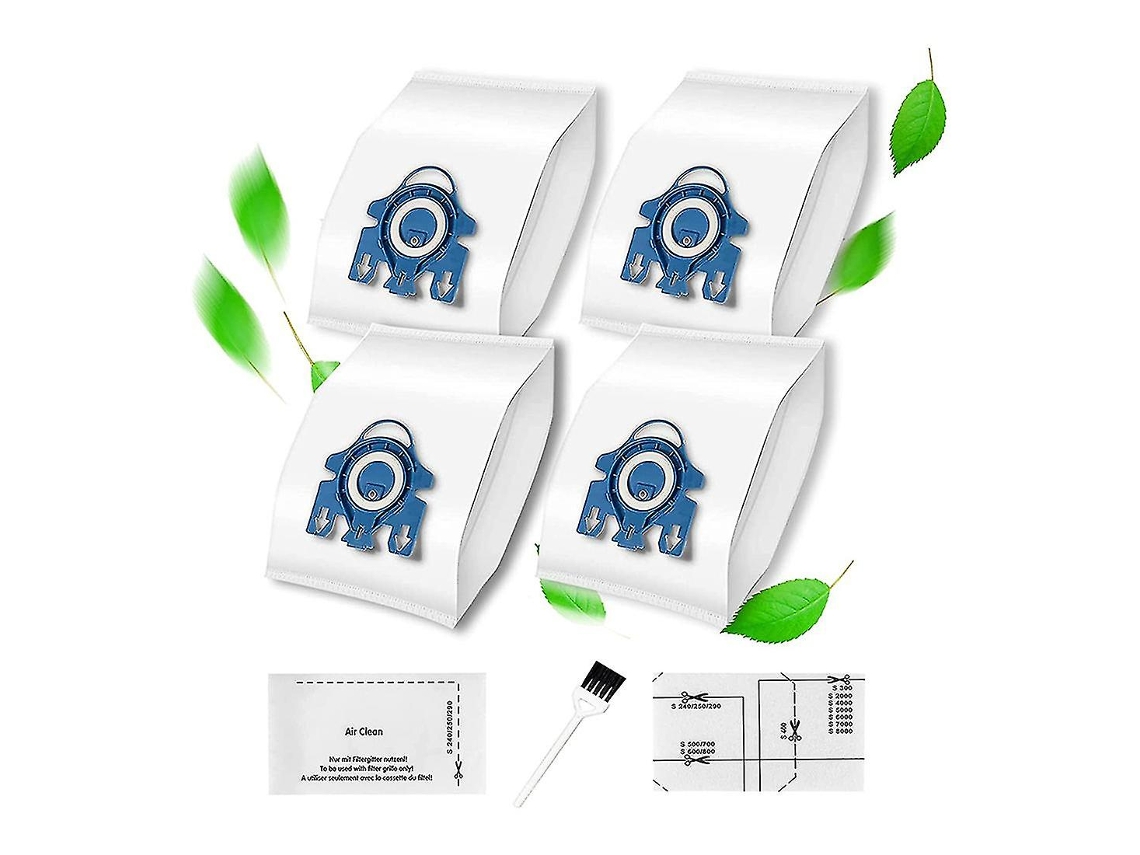 Bolsa para polvo de eficiencia 3D, compatible con bolsas de aspiradora Miele GN