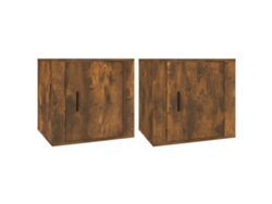 Juego de Mesitas de Noche 50x39x47 cm Color Roble Ahumado MAISON EXCLUSIVE
