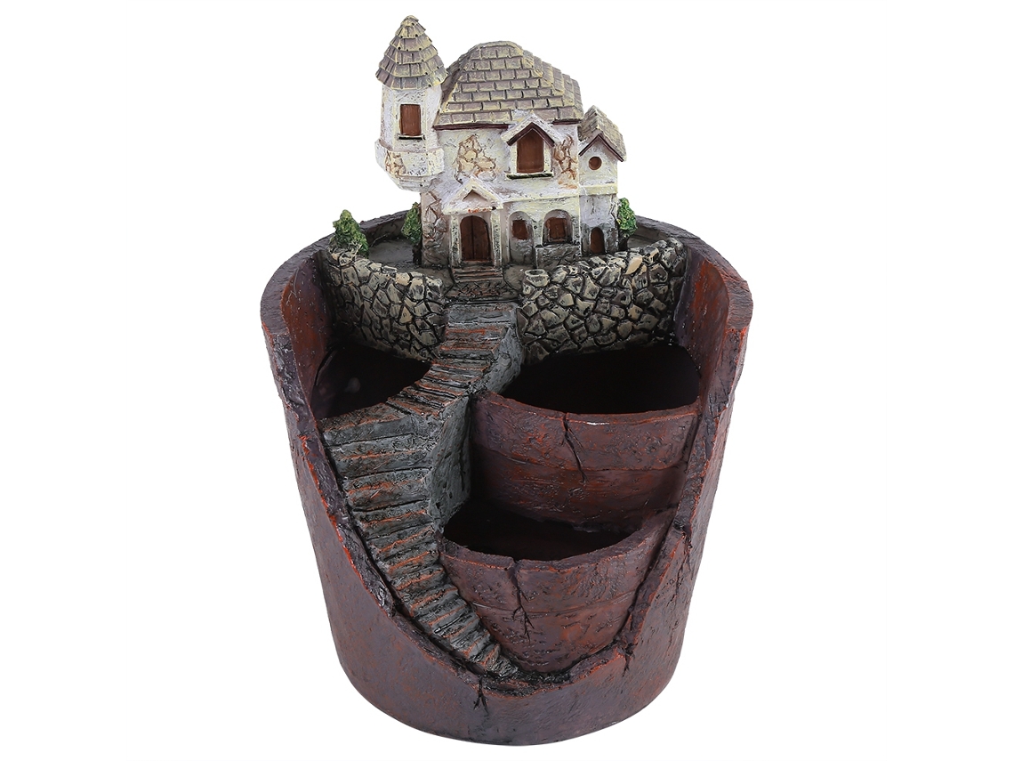 Maceta De Resina Para Plantas Suculentas, Diseño De Castillo, Jardín Decorativo, Hogar, Hierbas, Flores.
