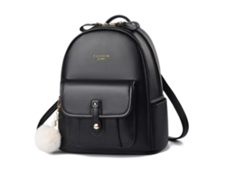 Bolso de viaje pequeño, ligero y bonito de nailon para mujer, color negro (s)