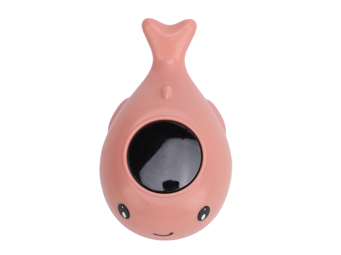 Testador De Temperatura De Banho Digital Boto Fofo À Prova D'água Para Bebê Rosa