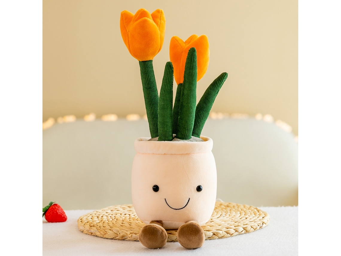 Simulación de plantas de flores, muñecas, peluches, muñecos de trapo para dormitorio