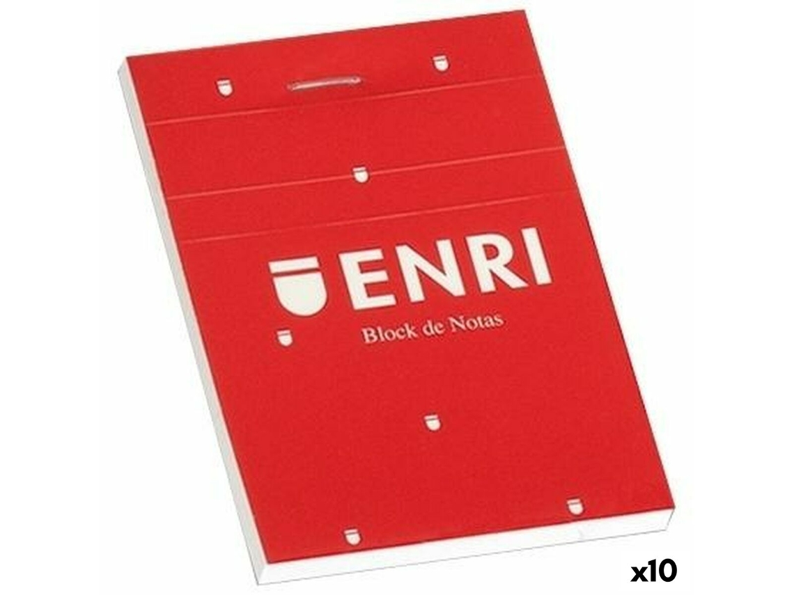 Bloc de Notas ENRI Rojo 80 Hojas
