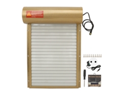 Puerta de gallinero con temporizador, modo manual, controlador de pantalla LED, puerta automática resistente para gallinero, para patos y gansos