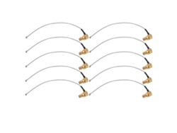 Kit de 10 cables coaxiales RF SMA hembra en ángulo recto para antena GPS Wifi de latón IPX de 50 Ω