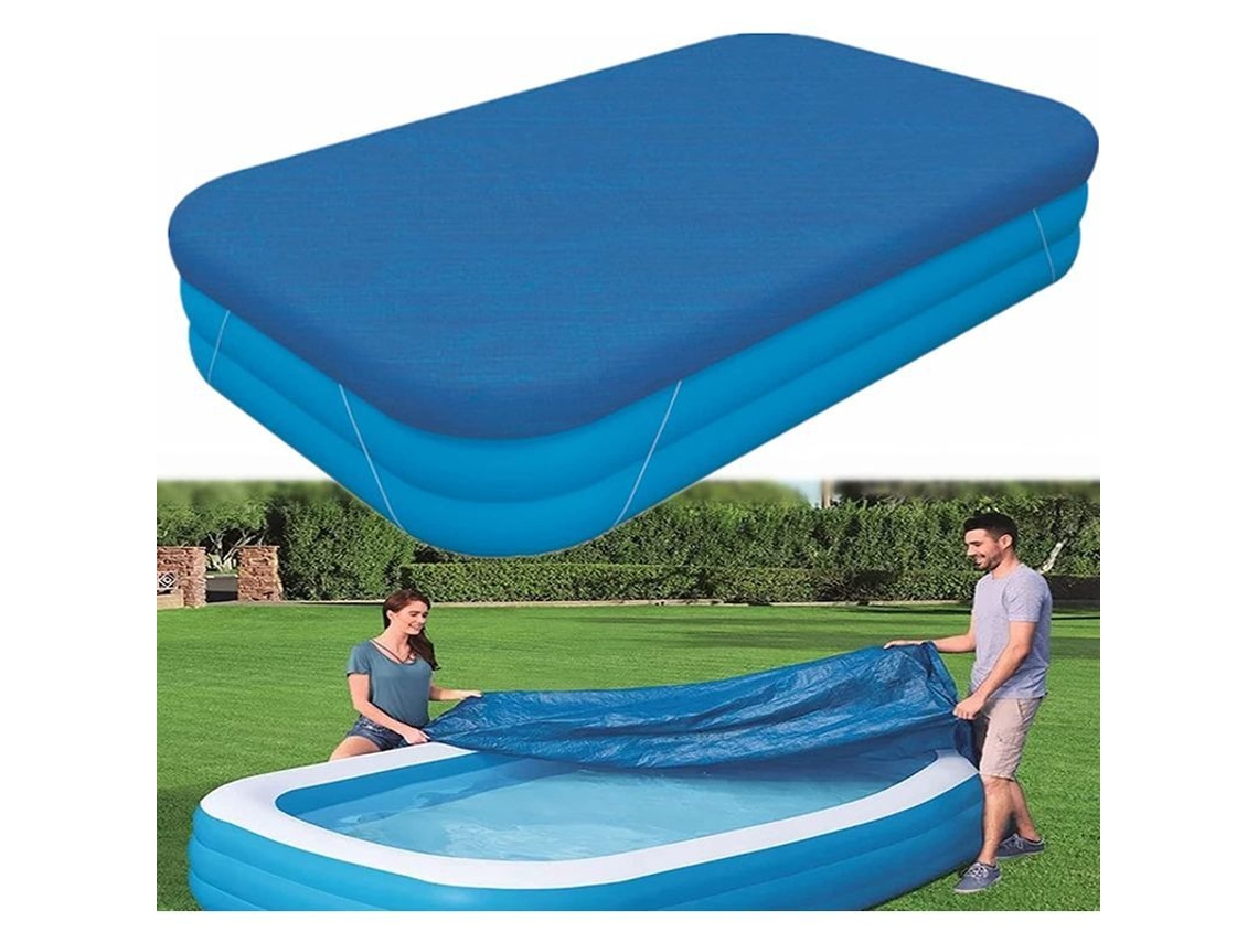 Toldo Rectangular Para Piscina Inflable, Protector Solar Para Piscina Con Cordón Ajustable.