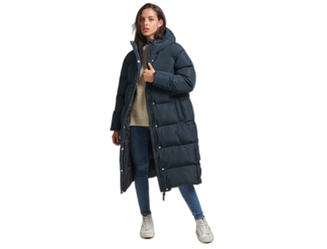 Abrigo para Mujer SUPERDRY (XL - Poliéster - Azul)