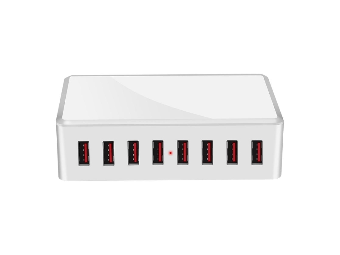 Cargador Usb Multipuerto Inteligente Con Panel De Visualización Digital, Soporte De Pared Para Huawei, Blanco*