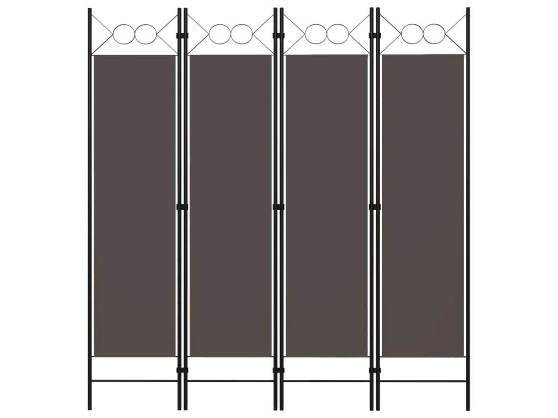Separador LOVELY HOME con 4 Paneles Antracita (160 x 180 cm)