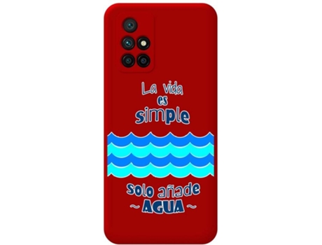 Carcasa Xiaomi Redmi 10 TUMUNDOSMARTPHONE Agua Rojo
