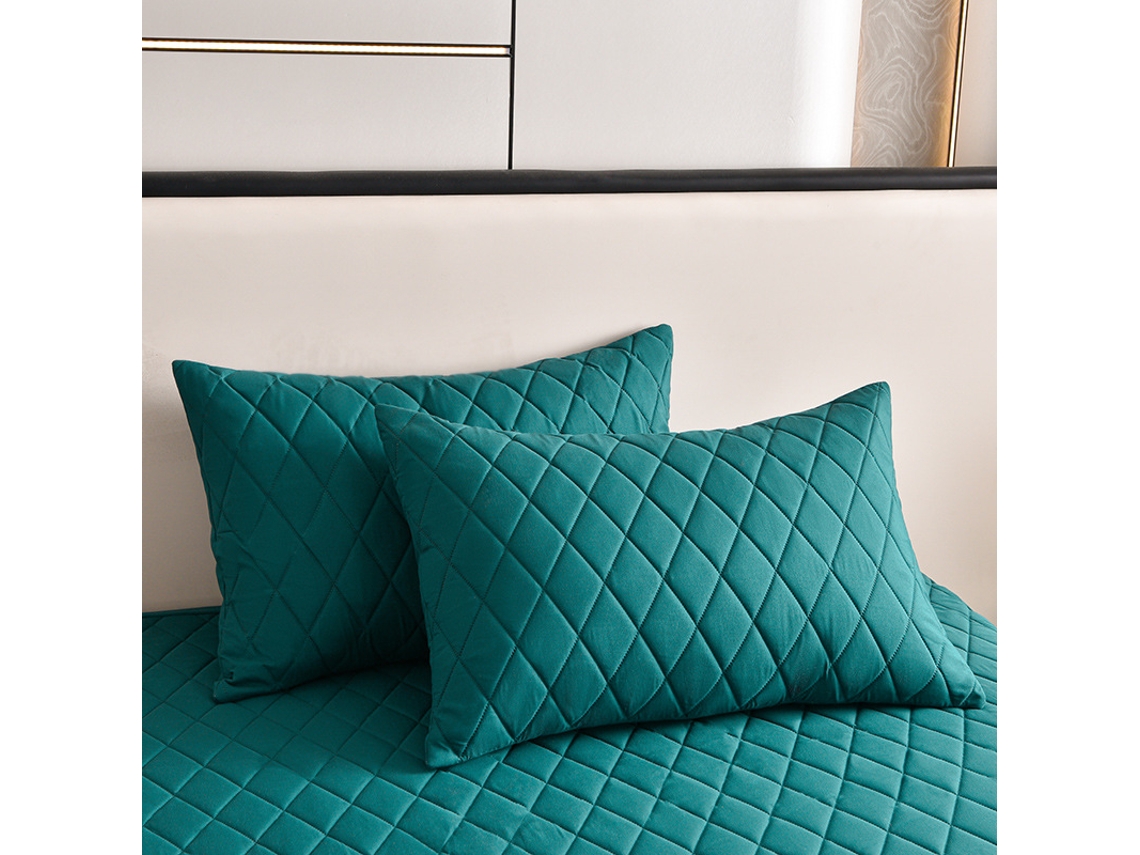 2pack Protectores De Almohada Impermeables Eifson Acolchados 50x90cm (verde Oscuro)