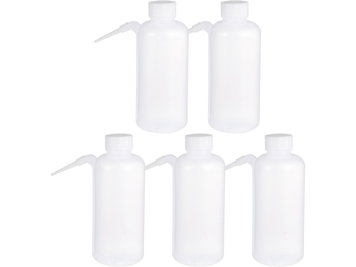 Conjunto De 5 Garrafas Vazias Resistentes Ao Calor E Ao Desgaste, Feitas De Plástico Pe.