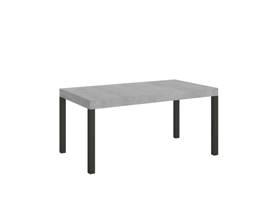 Mesa extensible 90x130/234 cm Everyday Premium Cemento estructura Antracita ITAMOBY