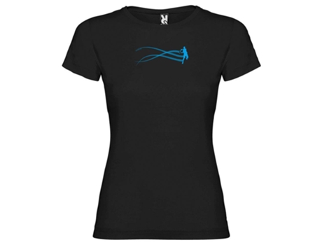 Camiseta de Mujer para Tenis KRUSKIS Estella Tenis Negro (L)