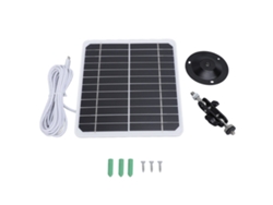 Panel solar mural Primerox de 20 W y 5 V con protección IP68 para cámaras de seguridad, con cable de 3 m.