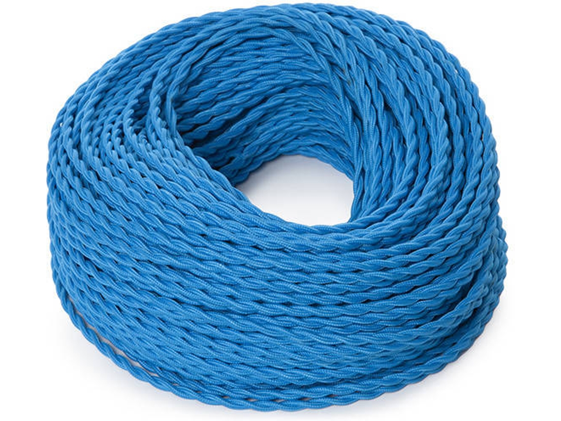 Cable Trenzado 2x0,75 x 1M  [SKD-CT275-TURQUOISE] GREENICE