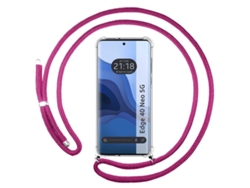 Funda Fucsia para Motorola Edge 40 Neo 5G TUMUNDOSMARTPHONE Silicona Rosa