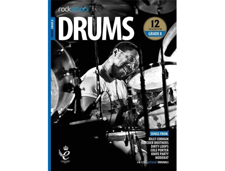 Libro ROCKSCHOOL Drums - Grade 8 2018+ (Para Batería - Idioma: Inglés)