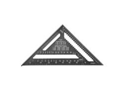 Regla Triangular De Aleación De Aluminio, Escala Imperial Y Métrica, Transparente, De Alta Precisión Para Carpinteros.