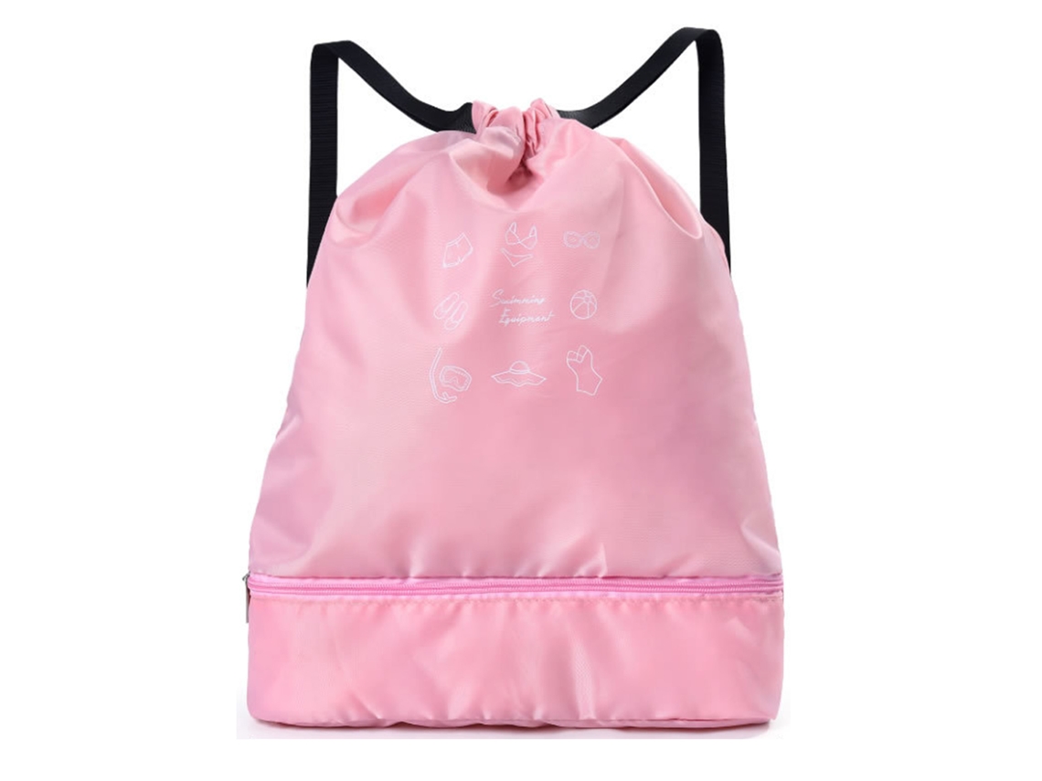 Bolsa para trajes de baño para separar la ropa seca de la mojada, rosa, grande