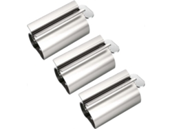 Paquete de 3 exprimidores de pasta de dientes de metal para varias marcas Rosewell
